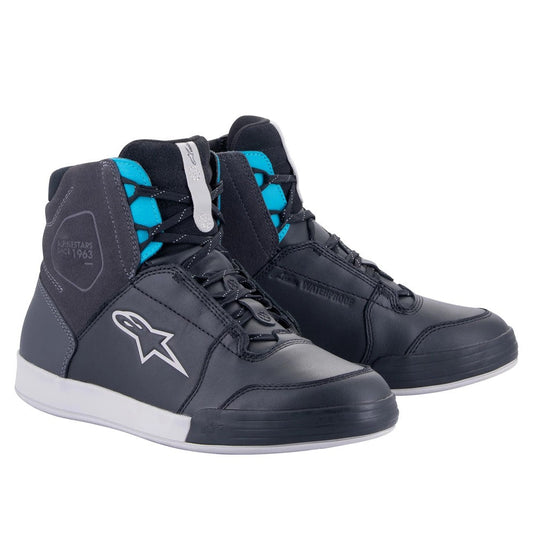 Alpinestars Womens Chrome Drystar Shoes Black/Asphalt/Turquoise /42