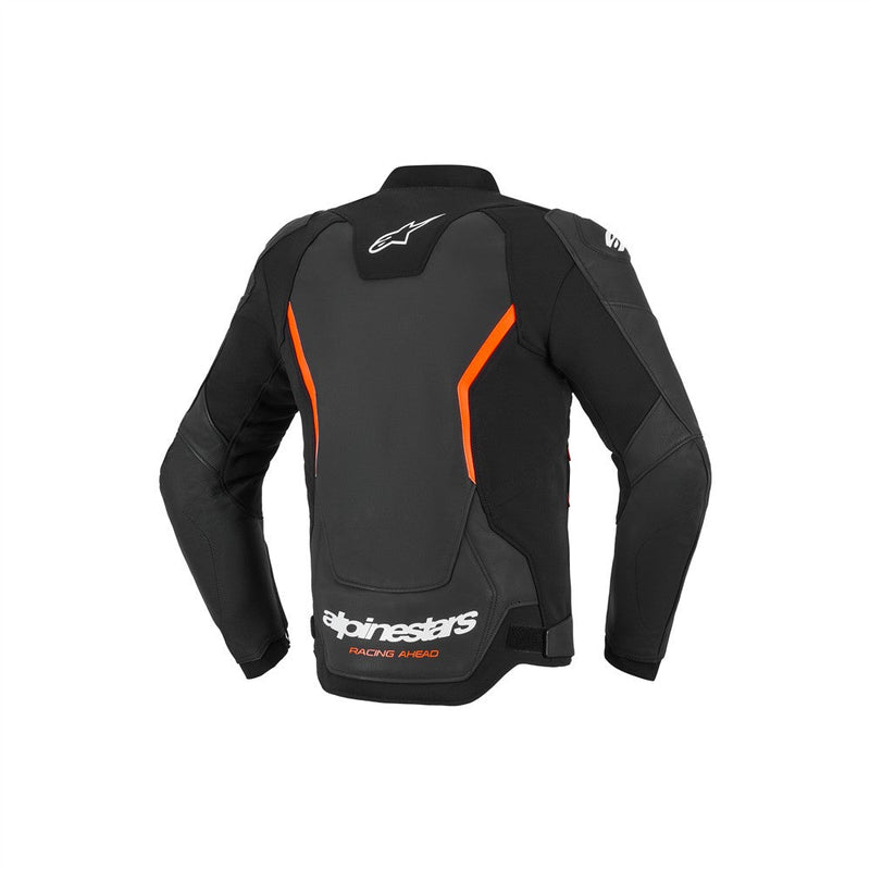 Load image into Gallery viewer, Alpinestars GP Force v2 Leather Jacket Black/Red Fluoro
