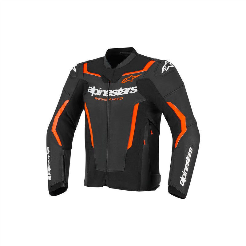Load image into Gallery viewer, Alpinestars GP Force v2 Leather Jacket Black/Red Fluoro
