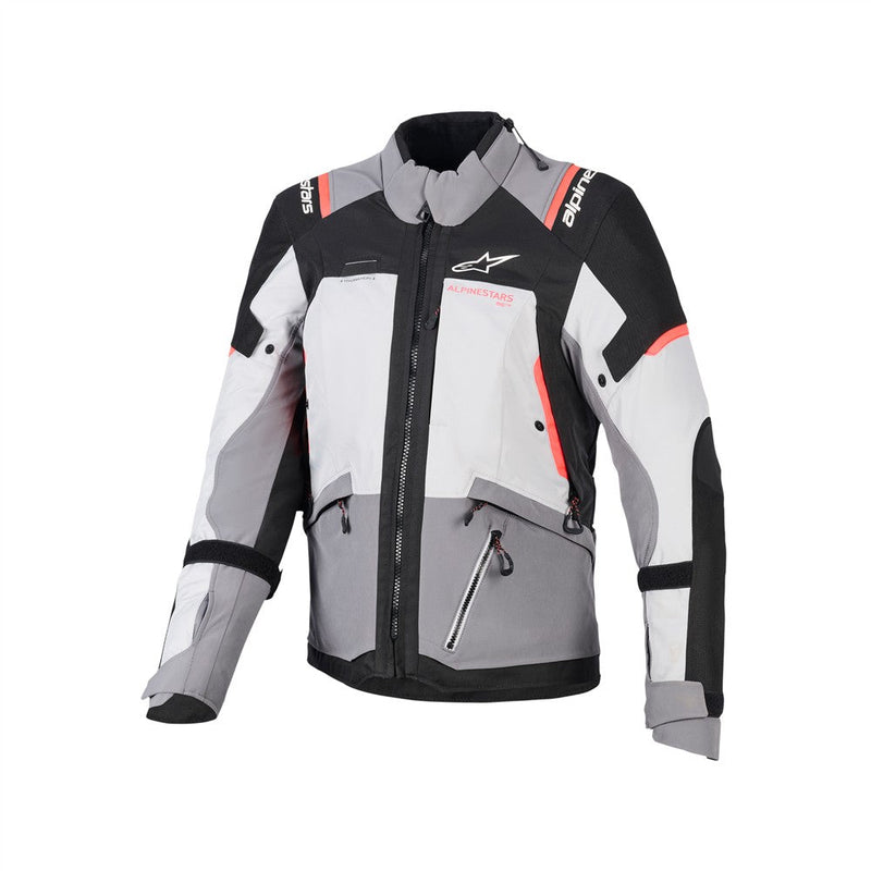 Load image into Gallery viewer, Alpinestars Stella Andes v4 Drystar Jacket Dark Gray/Ice Gray/Black/Fluoro Coral
