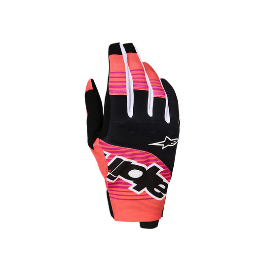 Alpinestars Techstar Gloves Hot Coral/Black/Fuchsia