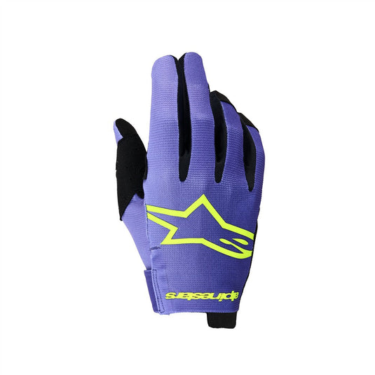 Alpinestars Radar Gloves Purple/Yellow Fluoro