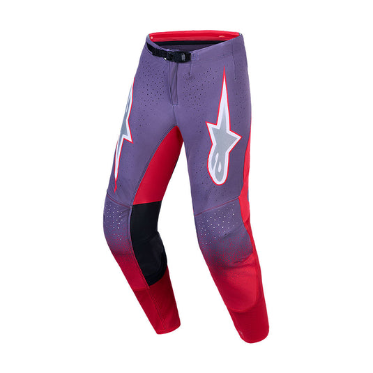 Alpinestars Supertech AFD Hiten Pants Graystone/Red Fluoro/Light Lilac