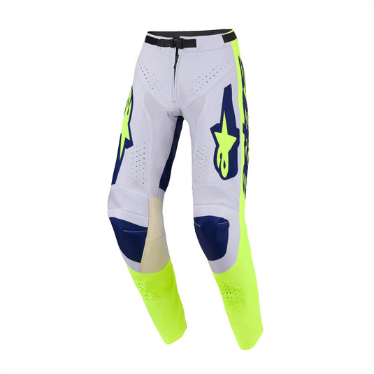 Alpinestars Racer Air Riway Pants Light Gray/Yellow Fluoro/Blue