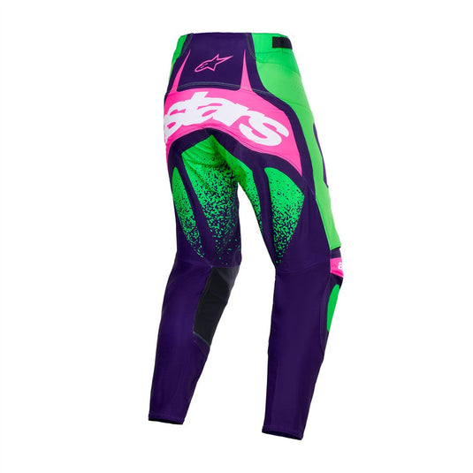 Alpinestars Techstar Nomur Pants Deep Purple/Green/Pink Fluoro