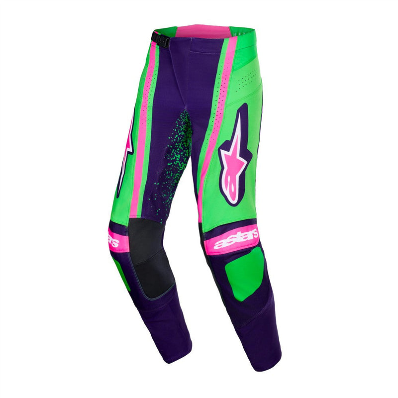 Load image into Gallery viewer, Alpinestars Techstar Nomur Pants Deep Purple/Green/Pink Fluoro
