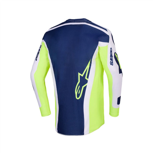 Alpinestars Racer Air Riway Jersey Light Gray/Yellow Fluoro/Blue