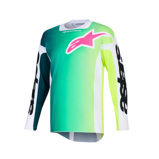 Alpinestars Racer Portl Jersey Green/White/Black