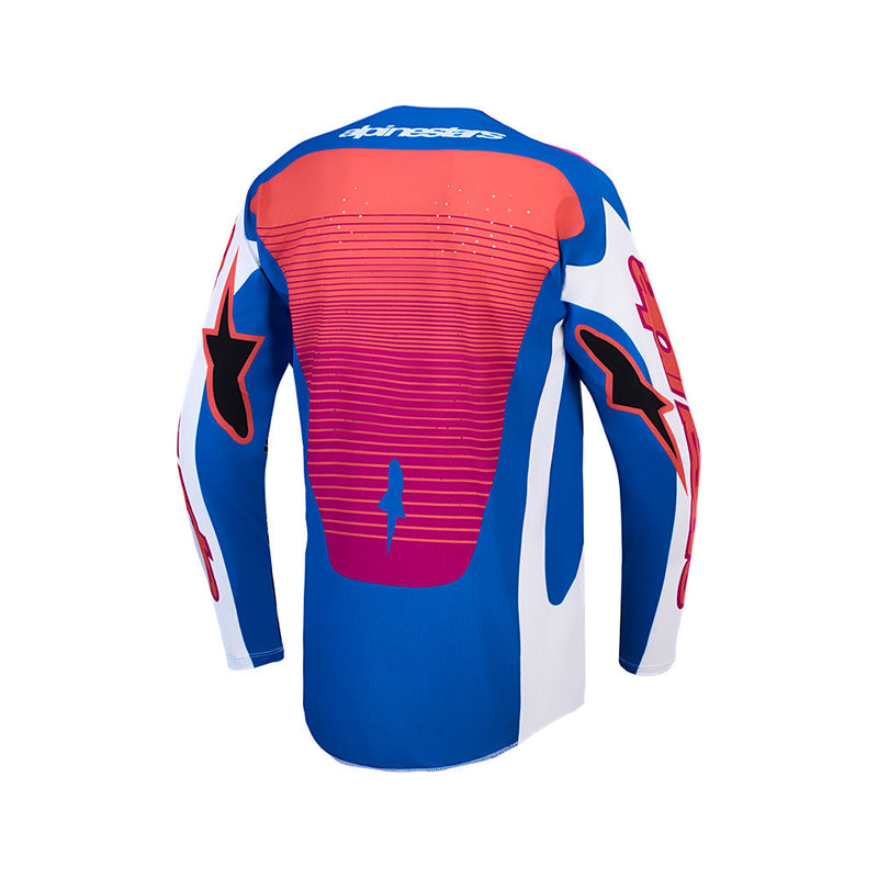 Load image into Gallery viewer, Alpinestars Techstar Maven Jersey White/Hot Coral/Blithe Blue
