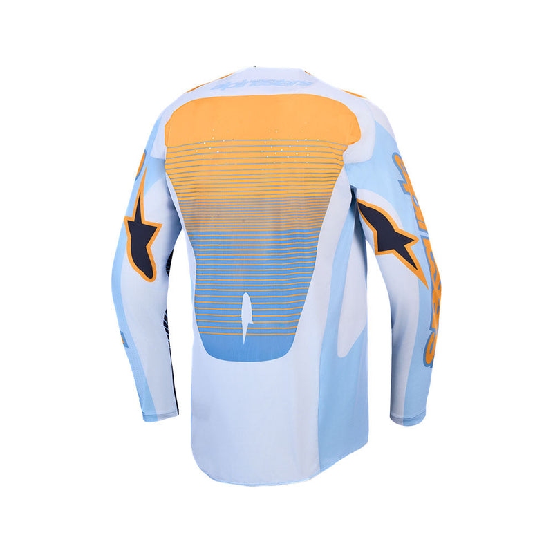 Load image into Gallery viewer, Alpinestars Techstar Maven Jersey Dust Blue/Tangerine/Black

