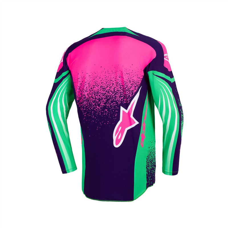 Load image into Gallery viewer, Alpinestars Techstar Nomur Jersey Deep Purple/Green/Pink Fluoro
