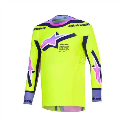 Alpinestars Supertech Vista Jersey Yellow/Purple/Black