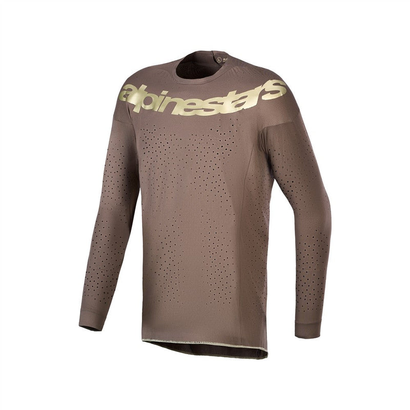 Load image into Gallery viewer, Alpinestars upertech Air Gold Limited Edition Jersey Earth Brown/Gold
