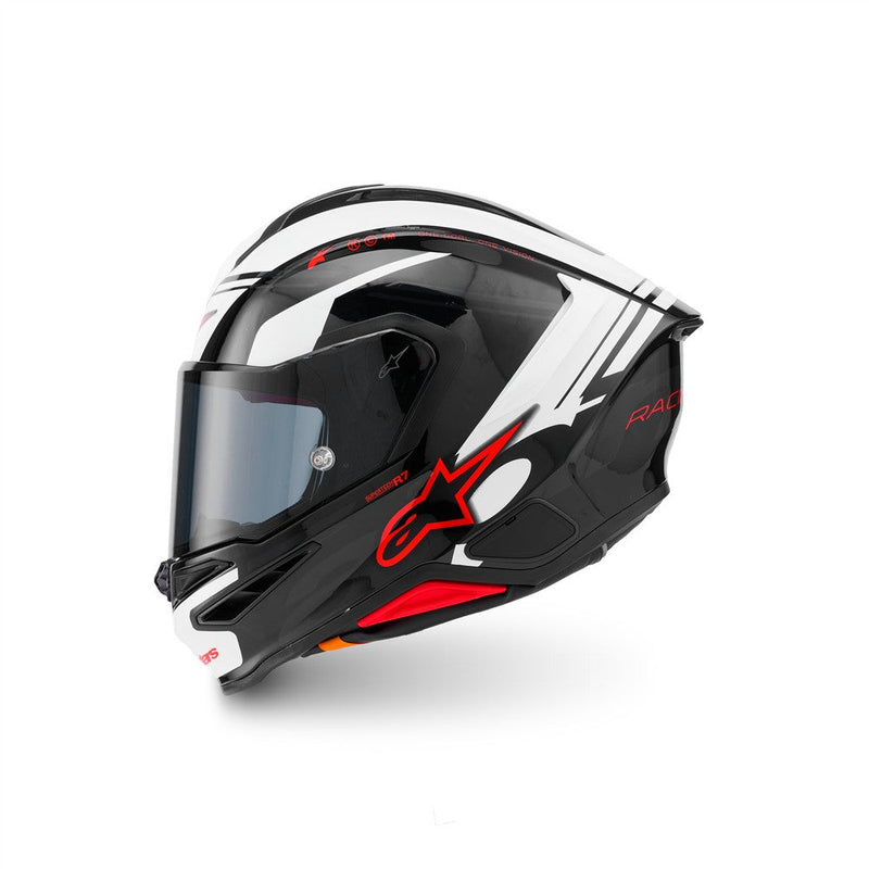 Load image into Gallery viewer, Alpinestars Supertech R7 Helmet A-Core Black/White/Red Gloss
