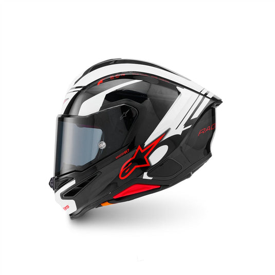 Alpinestars Supertech R7 Helmet A-Core Black/White/Red Gloss