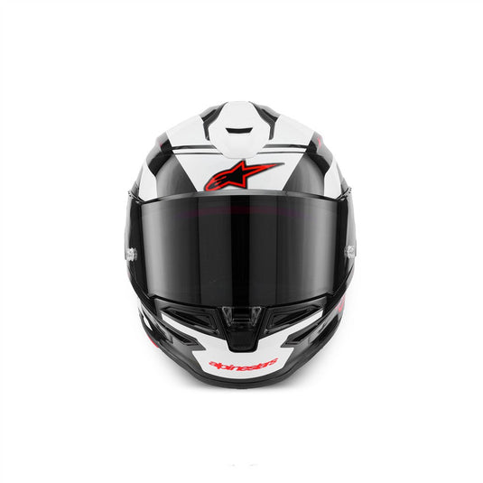 Alpinestars Supertech R7 Helmet A-Core Black/White/Red Gloss
