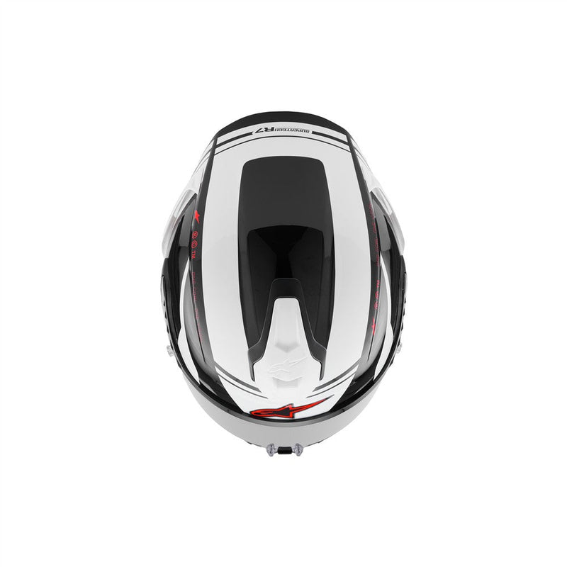 Load image into Gallery viewer, Alpinestars Supertech R7 Helmet A-Core Black/White/Red Gloss
