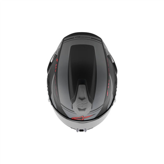 Alpinestars Supertech R7 Helmet A-Core Black/Gray/Red Matte