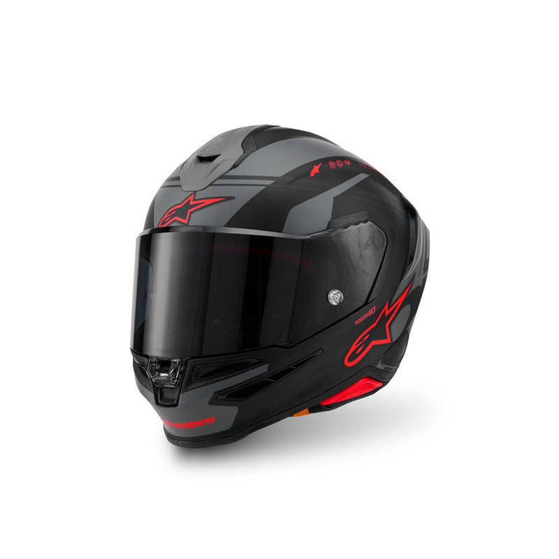 Load image into Gallery viewer, Alpinestars Supertech R7 Helmet A-Core Black/Gray/Red Matte
