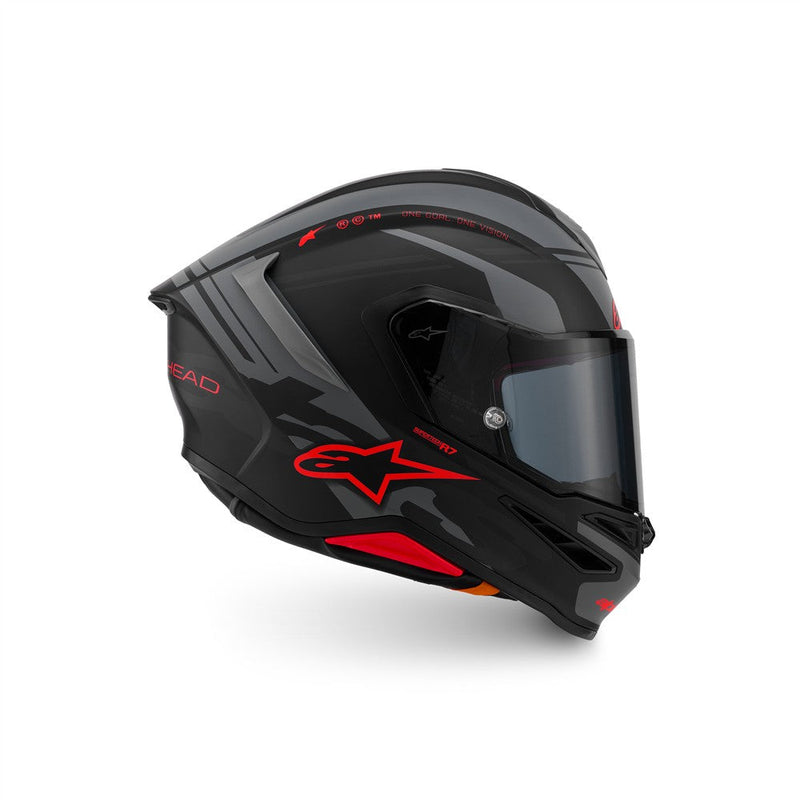 Load image into Gallery viewer, Alpinestars Supertech R7 Helmet A-Core Black/Gray/Red Matte
