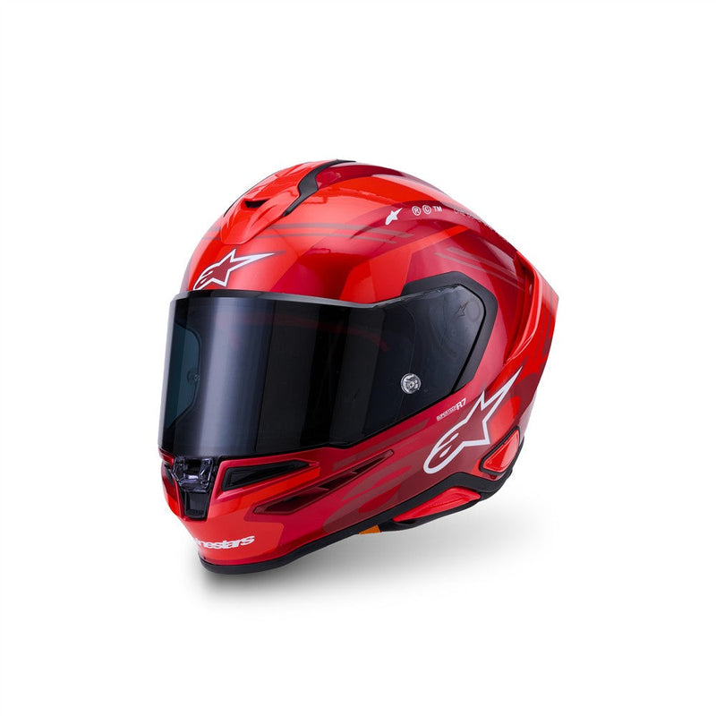 Load image into Gallery viewer, Alpinestars Supertech R7 Helmet A-Core Red/White Gloss
