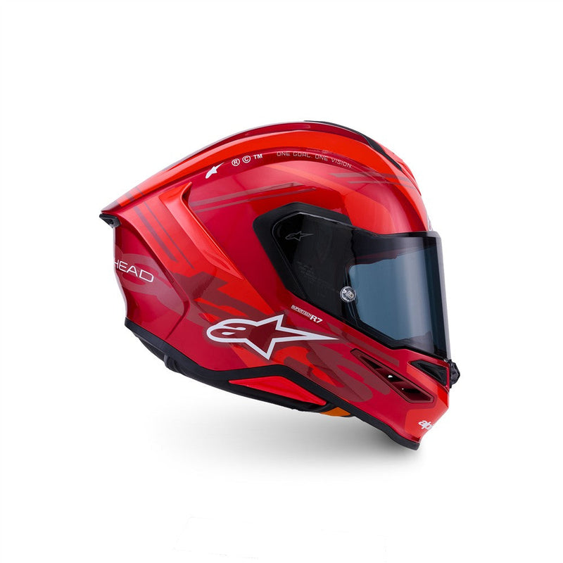 Load image into Gallery viewer, Alpinestars Supertech R7 Helmet A-Core Red/White Gloss
