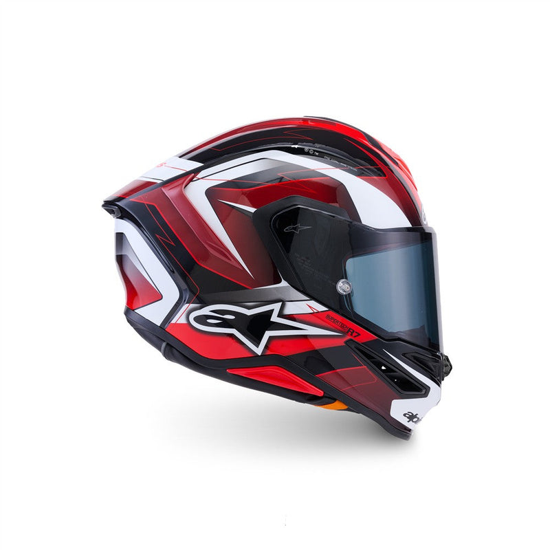 Load image into Gallery viewer, Alpinestars Supertech R7 Helmet Kinetis Black/Red/White Gloss
