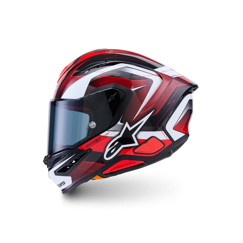 Load image into Gallery viewer, Alpinestars Supertech R7 Helmet Kinetis Black/Red/White Gloss
