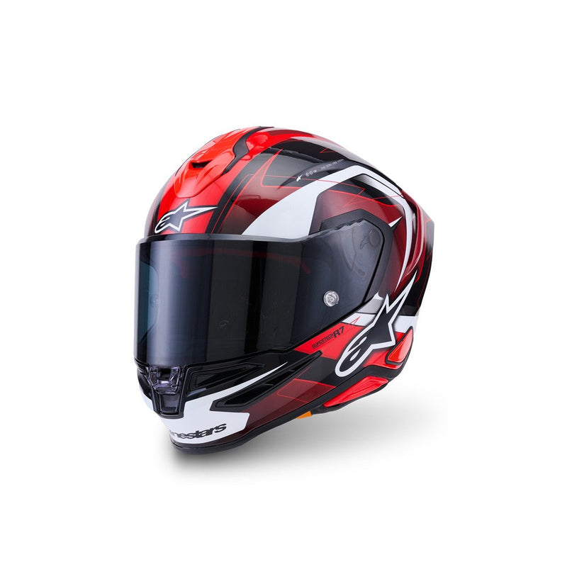 Load image into Gallery viewer, Alpinestars Supertech R7 Helmet Kinetis Black/Red/White Gloss
