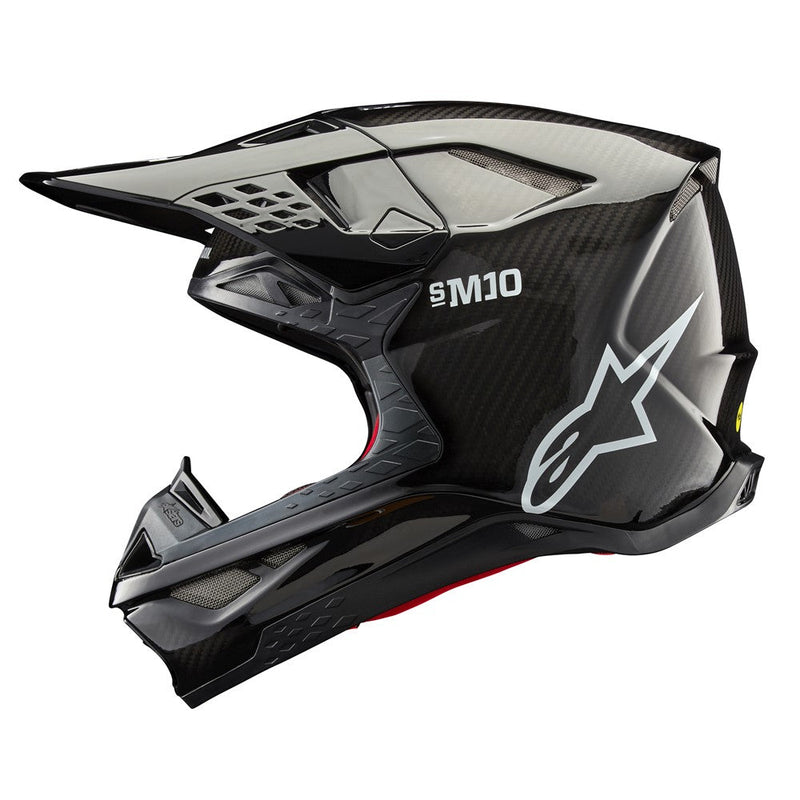 Load image into Gallery viewer, Alpinestars Supertech S-M10 Helmet Black Gloss Carbon

