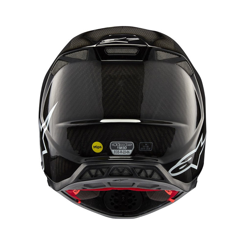 Load image into Gallery viewer, Alpinestars Supertech S-M10 Helmet Black Gloss Carbon
