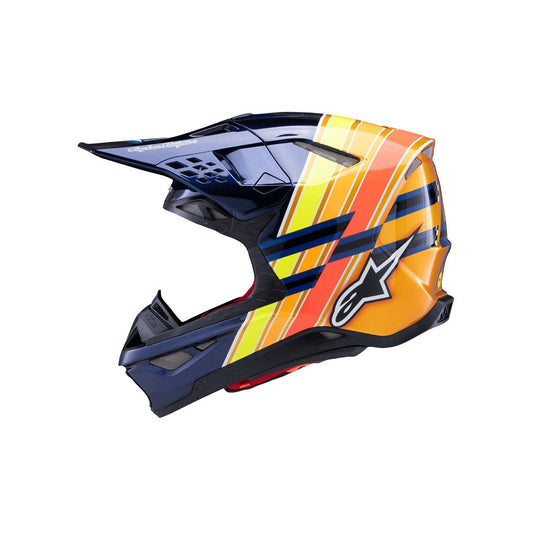 Alpinestars Supertech S-M10 TLD Edition Dark Blue/Orange/Yellow Fluoro/Red Gloss