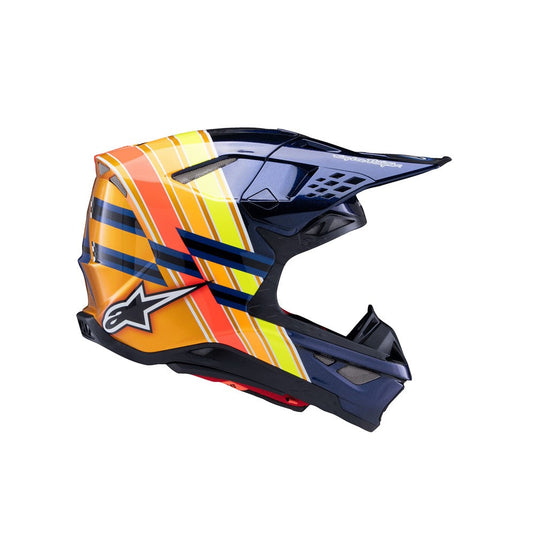 Alpinestars Supertech S-M10 TLD Edition Dark Blue/Orange/Yellow Fluoro/Red Gloss