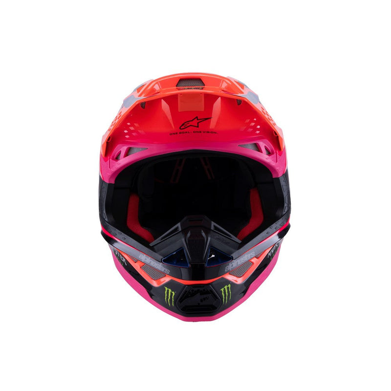Load image into Gallery viewer, Alpinestars Supertech S-M10 Monster Orange Fluoro/Purple/Pink Fluoro Gloss

