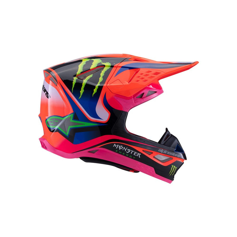 Load image into Gallery viewer, Alpinestars Supertech S-M10 Monster Orange Fluoro/Purple/Pink Fluoro Gloss
