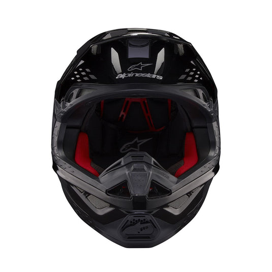 Alpinestars Supertech S-M10 Helmet Flood Black/Dark Gray Matte/Gloss