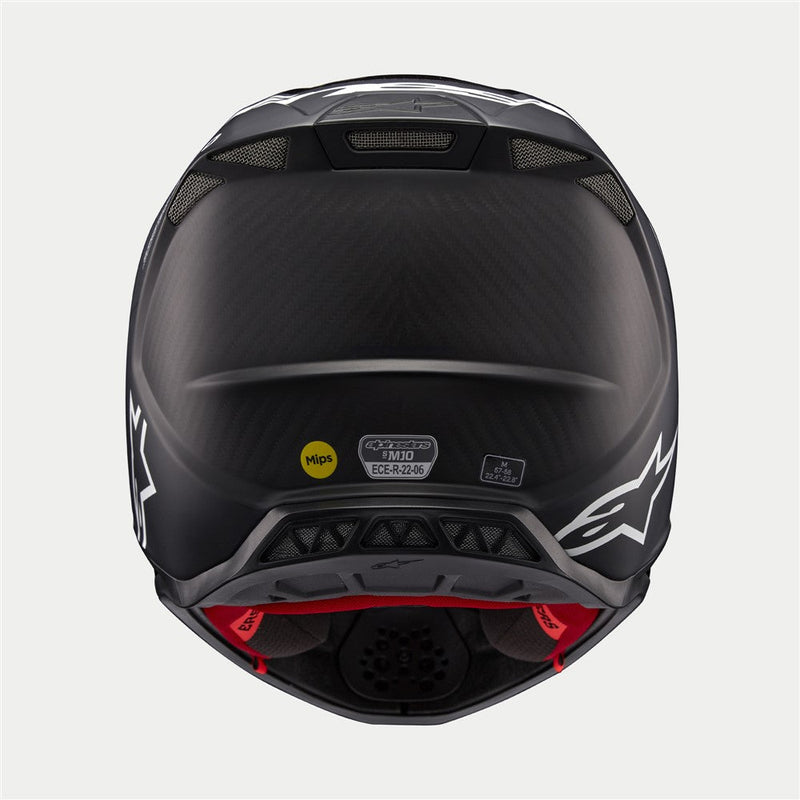 Load image into Gallery viewer, Alpinestars Supertech S-M10 Helmet Flood Black/Dark Gray Matte/Gloss
