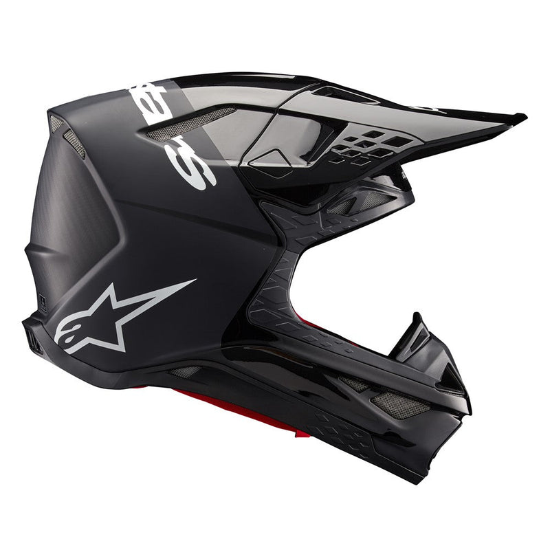 Load image into Gallery viewer, Alpinestars Supertech S-M10 Helmet Flood Black/Dark Gray Matte/Gloss
