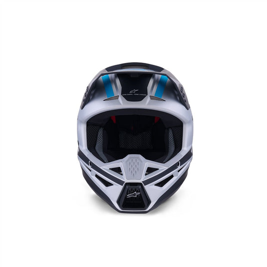 Alpinestars S-M3 Heat Helmet Silver/Blue/Black Matte