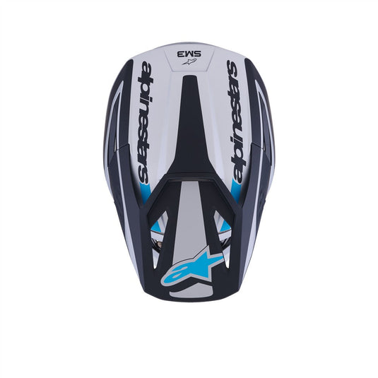 Alpinestars S-M3 Heat Helmet Silver/Blue/Black Matte