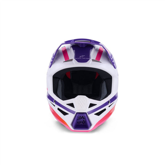 Alpinestars S-M3 Heat Helmet White/Purple/Pink Gloss