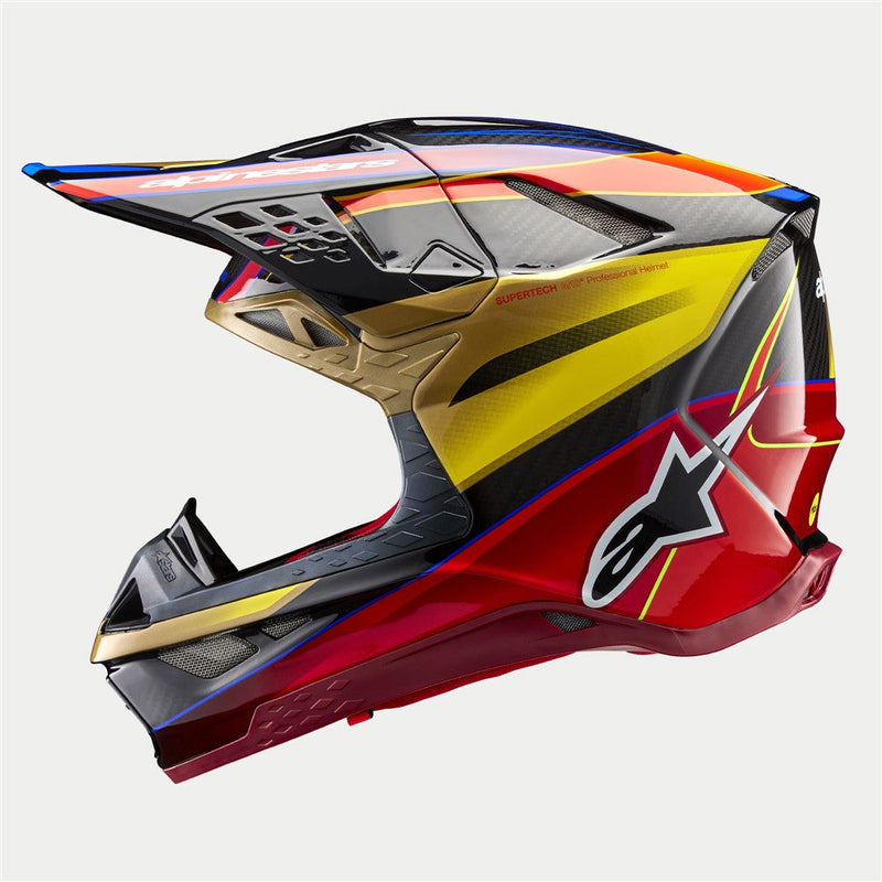 Load image into Gallery viewer, Alpinestars upertech -M10 Era Gold/Yellow/Rio Red Gloss
