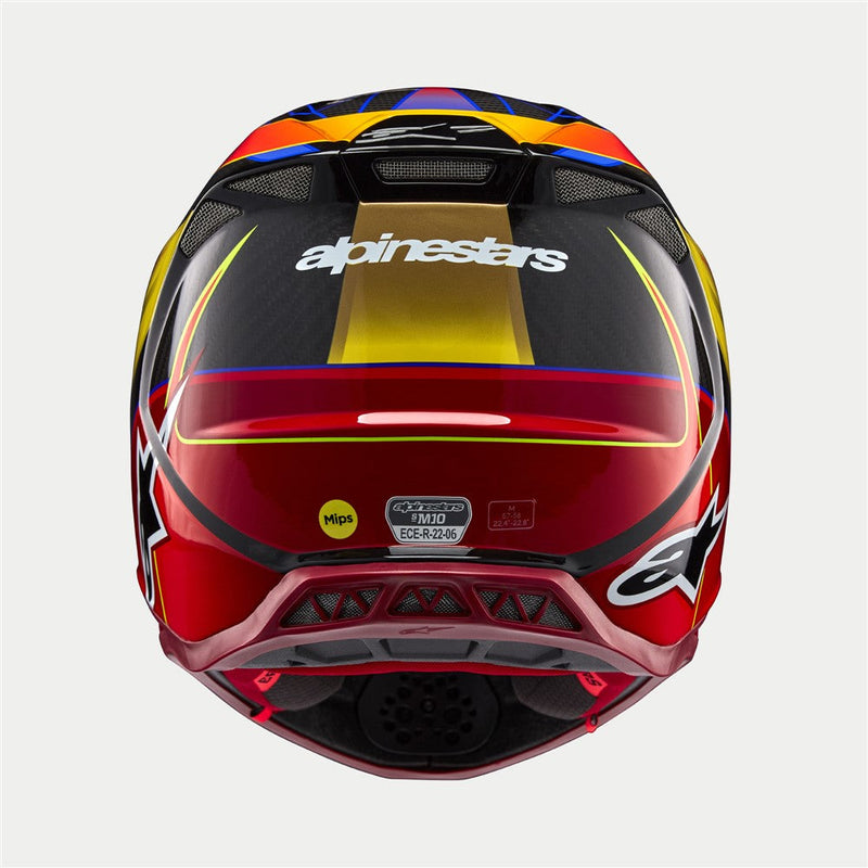 Load image into Gallery viewer, Alpinestars upertech -M10 Era Gold/Yellow/Rio Red Gloss
