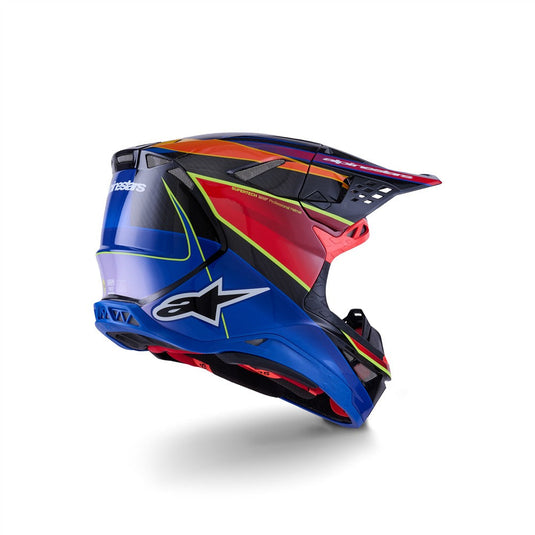 Alpinestars upertech -M10 Helmet Era Blue/Red/Yellow Fluoro Gloss
