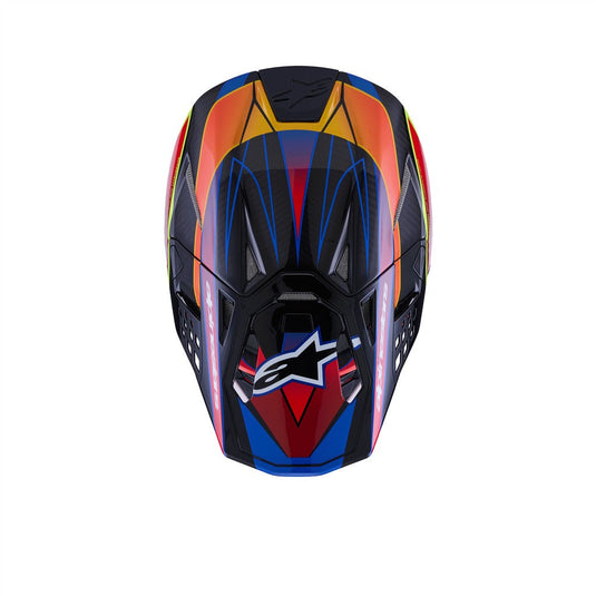Alpinestars upertech -M10 Helmet Era Blue/Red/Yellow Fluoro Gloss