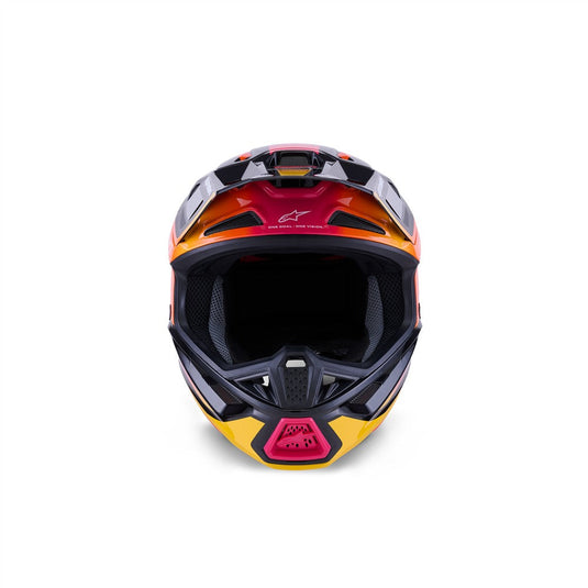 Alpinestars S-M7 Rise Helmet Black/Yellow Fluoro/Pink Gloss