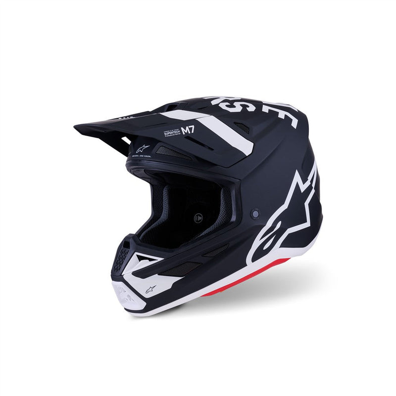 Load image into Gallery viewer, Alpinestars S-M7 Dasher Helmet Black/White Matte

