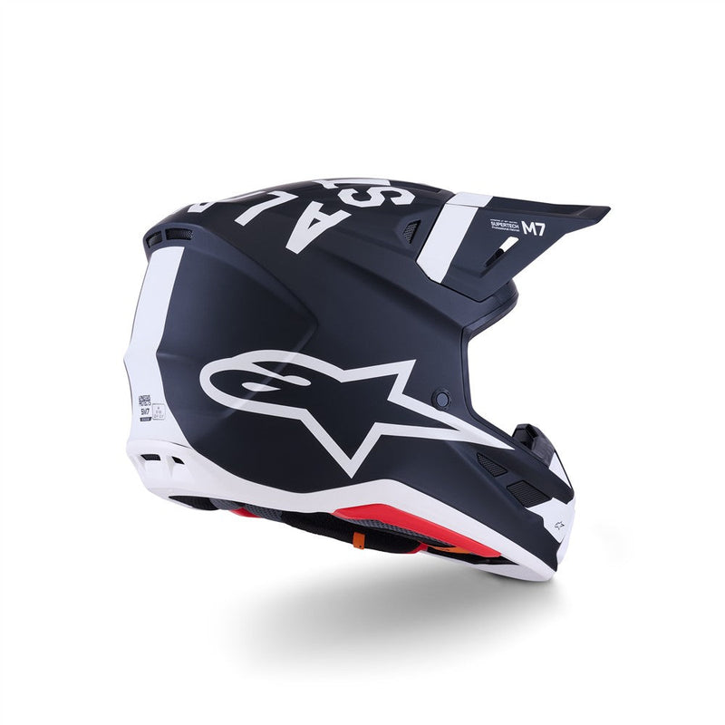 Load image into Gallery viewer, Alpinestars S-M7 Dasher Helmet Black/White Matte
