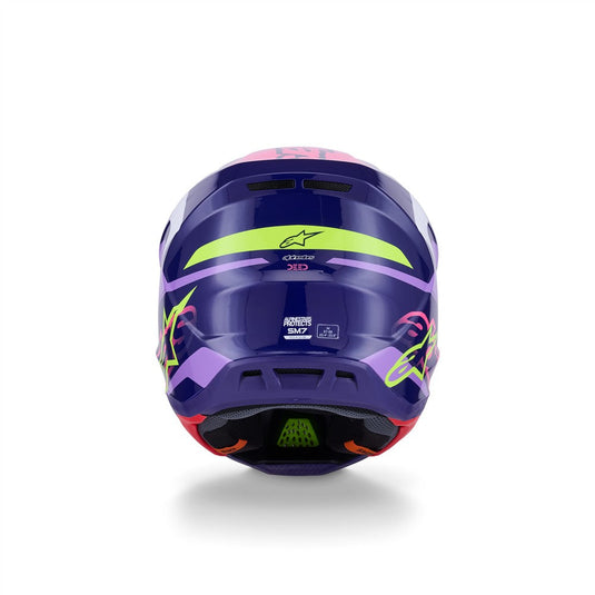 Alpinestars S-M7 Deed Helmet Purple/Pink Gloss