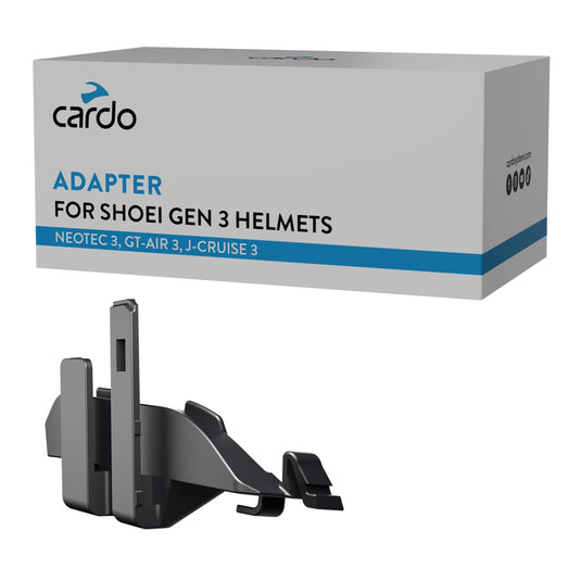 Cardo Adapter for Shoei Gen 3 Helmets: Neotec 3, GT-Air 3, J-Cruise 3